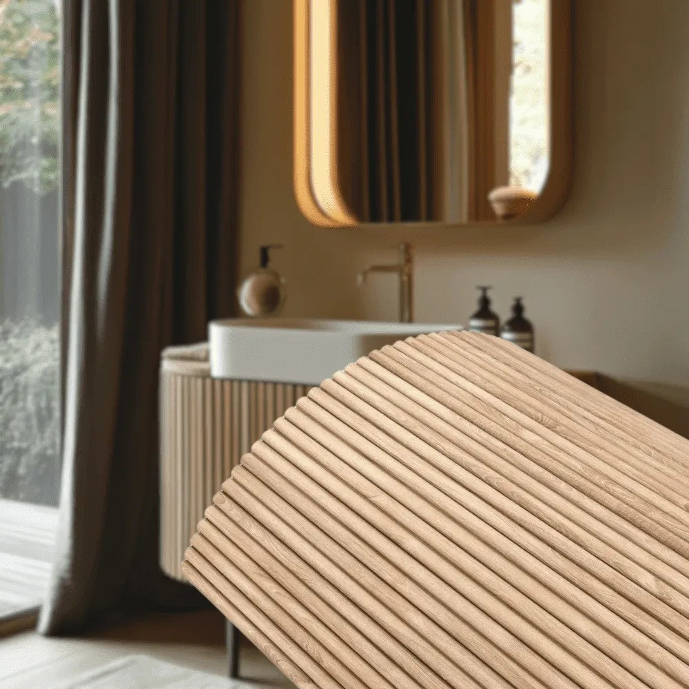 Bamboo Flexible Panel - Ribbed 25