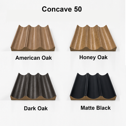 Flexible Panel Concave 50 - Dark Oak