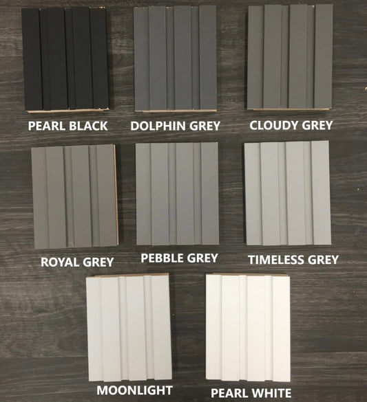8 WALL PROFILE SAMPLES – SUPRAMAT greys