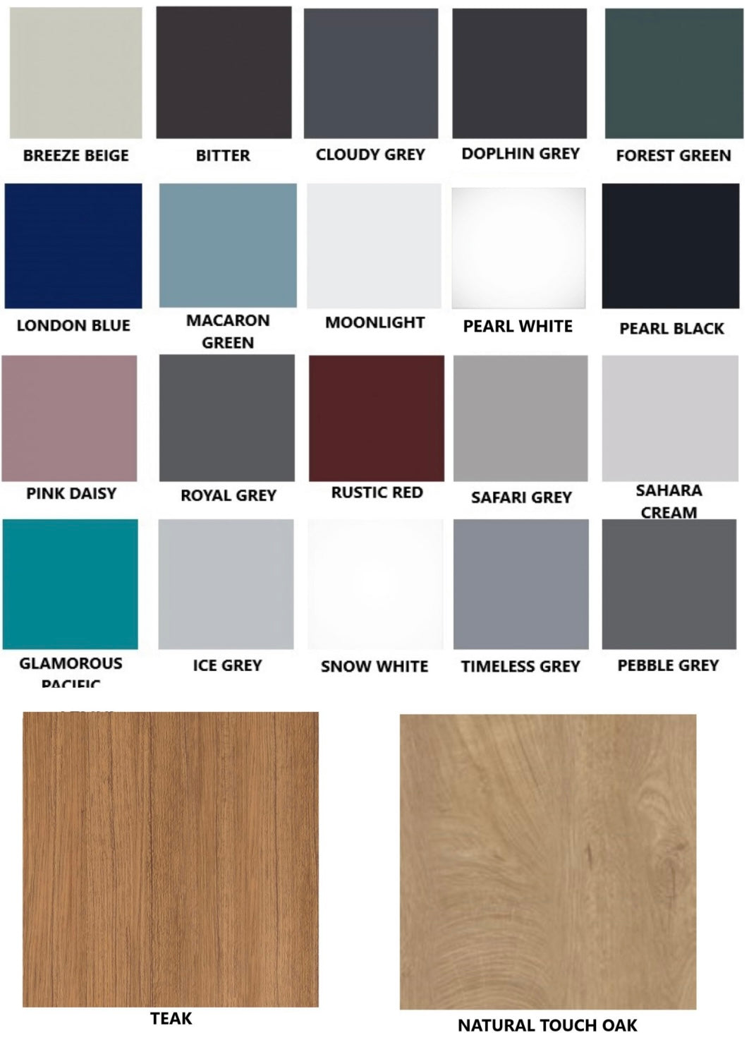 6 WALL PROFILE SAMPLES – SUPRAMAT blues