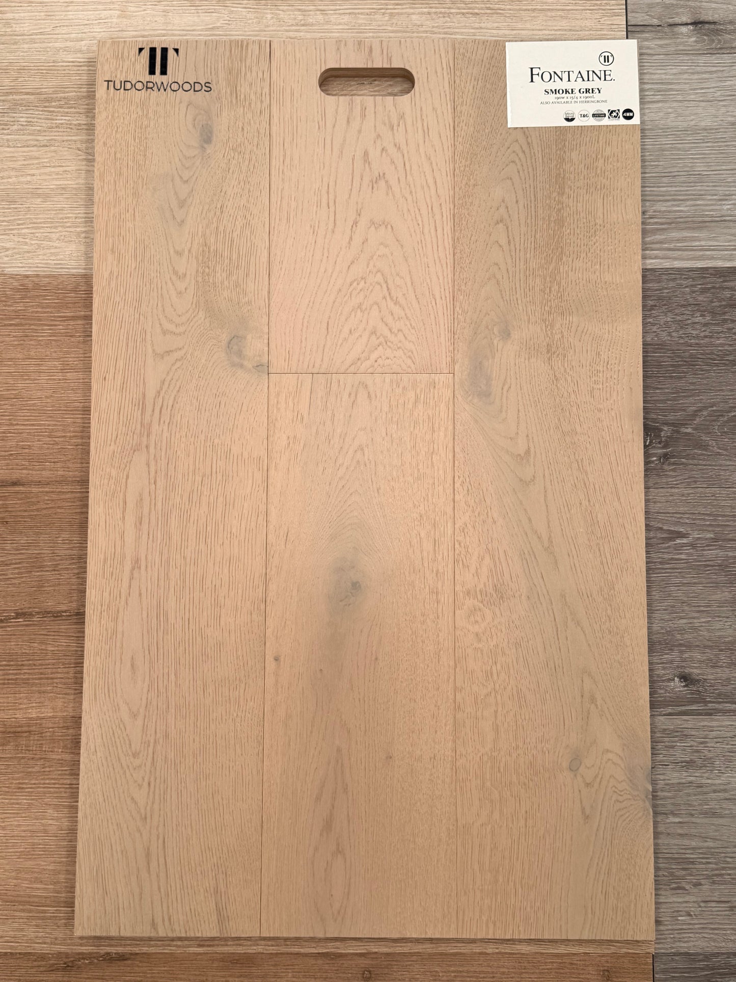 FONTAINE 190mm Wide Oak - Smoke Grey