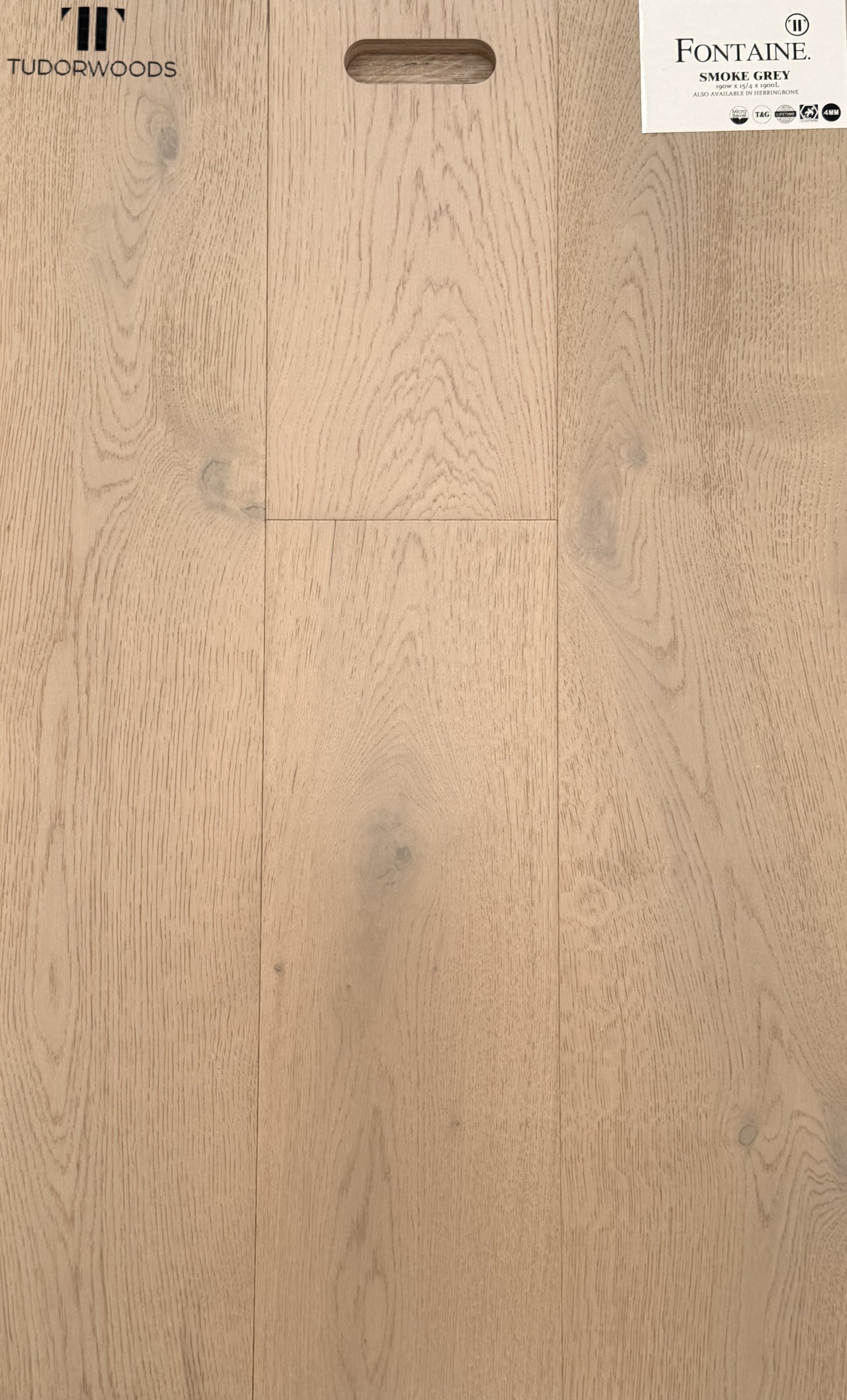 FONTAINE 190mm Wide Oak - Smoke Grey
